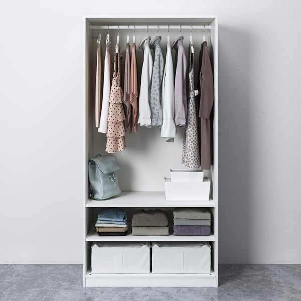 PAX / FORSAND Wardrobe, white/white, 100x60x201 cm