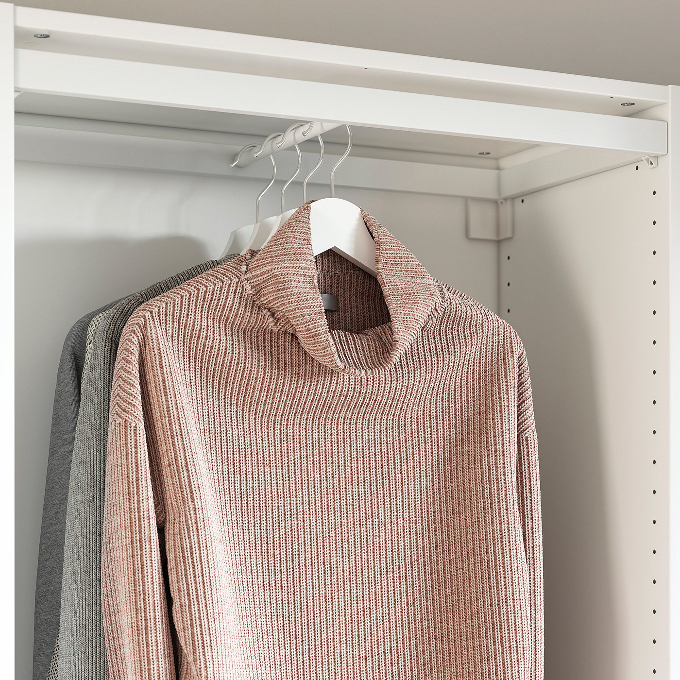 PAX / HASVIK wardrobe combination, white/white, 150x43x236 cm - IKEA