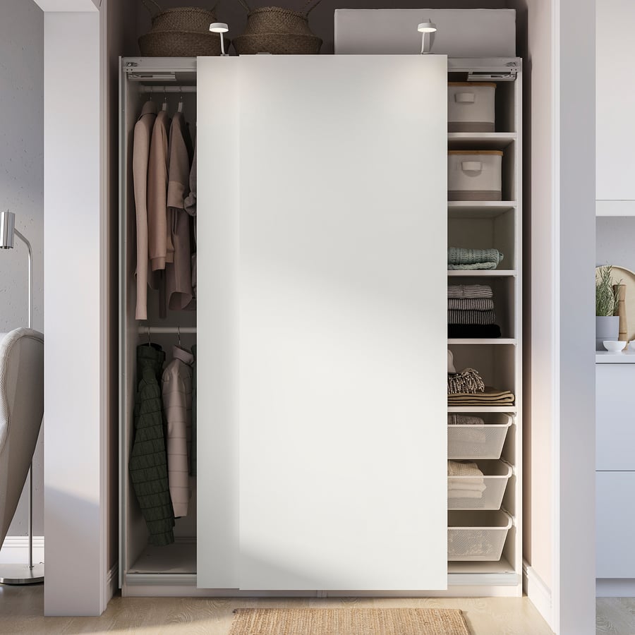 PAX / HASVIK Wardrobe, white, 150x66x201 cm IKEA