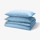 PILTANDVINGE Duvet cover and 2 pillowcases, light blue, 240x220/50x80 cm