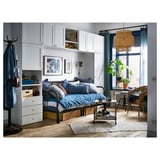 PLATSA Wardrobe with 8 doors+3 drawers, white/Fonnes Sannidal, 340x42x241 cm