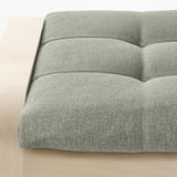 POÄNG Footstool, birch veneer/Gunnared light green
