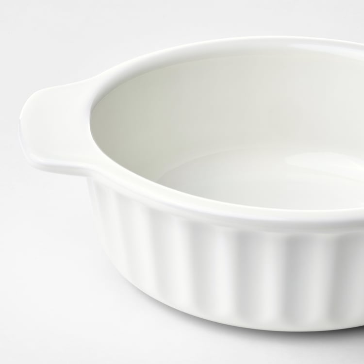 POETISK oven dish, offwhite, 23x19 cm IKEA