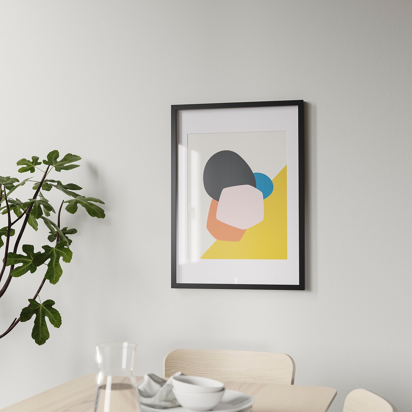 RÖDALM frame, black, 50x70 cm - IKEA
