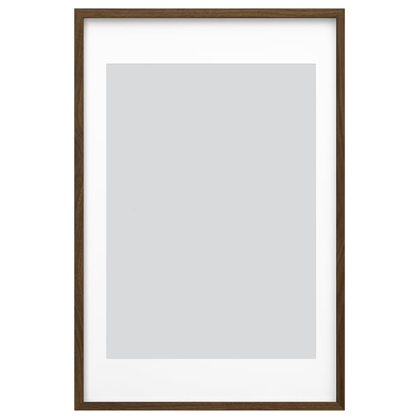 RÖDALM Frame, walnut effect, 61x91 cm