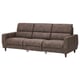 RULLERUM 3-seat sofa w 2 electric recliners, Tornarp dark grey-brown