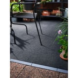 RUNNEN Floor decking, outdoor, textile dark grey, 0.81 m²