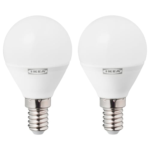 Ryet Led Bulb E14 470 Lumen Globe Opal White Ikea