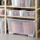 SAMLA Box, transparent, 78x56x43 cm/130 l