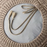 SANDARED Pouffe, beige, 45 cm