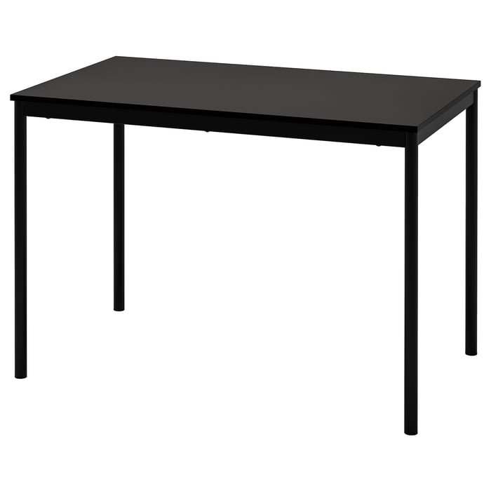 SANDSBERG table, black, 110x67 cm - IKEA