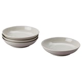 SANDSKÄDDA Deep plate, light grey-beige, 21 cm