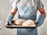 SANDVIVA Oven glove, textile/blue