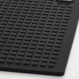 SANDVIVA Pot holder, silicone/dark grey, 18x18 cm
