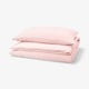 SCHERSMIN Duvet cover and pillowcase, pale pink, 150x200/50x80 cm