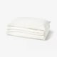 SCHERSMIN Duvet cover and pillowcase, white, 150x200/50x80 cm