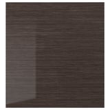 SELSVIKEN Door, patterned high gloss brown, 60x64 cm
