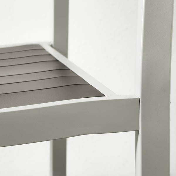 sjalland chair with armrests outdoor light grey dark grey ikea