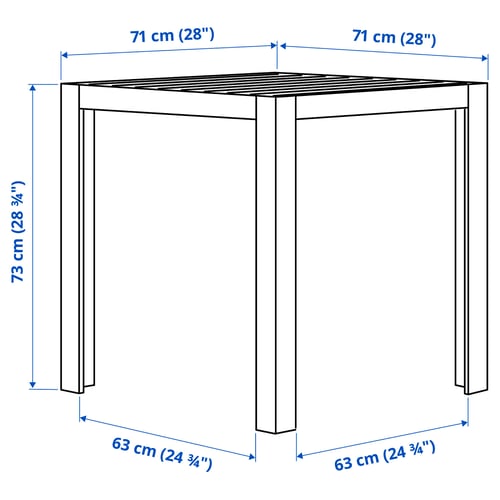 sjalland table outdoor dark grey light grey ikea