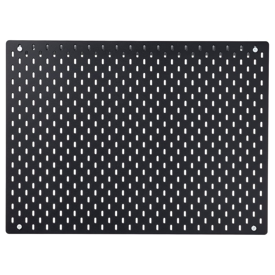 SKÅDIS pegboard, black, 76x56 cm IKEA