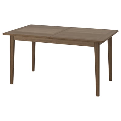 SKANSNÄS Extendable table, brown beech/veneer, 150/205x90 cm