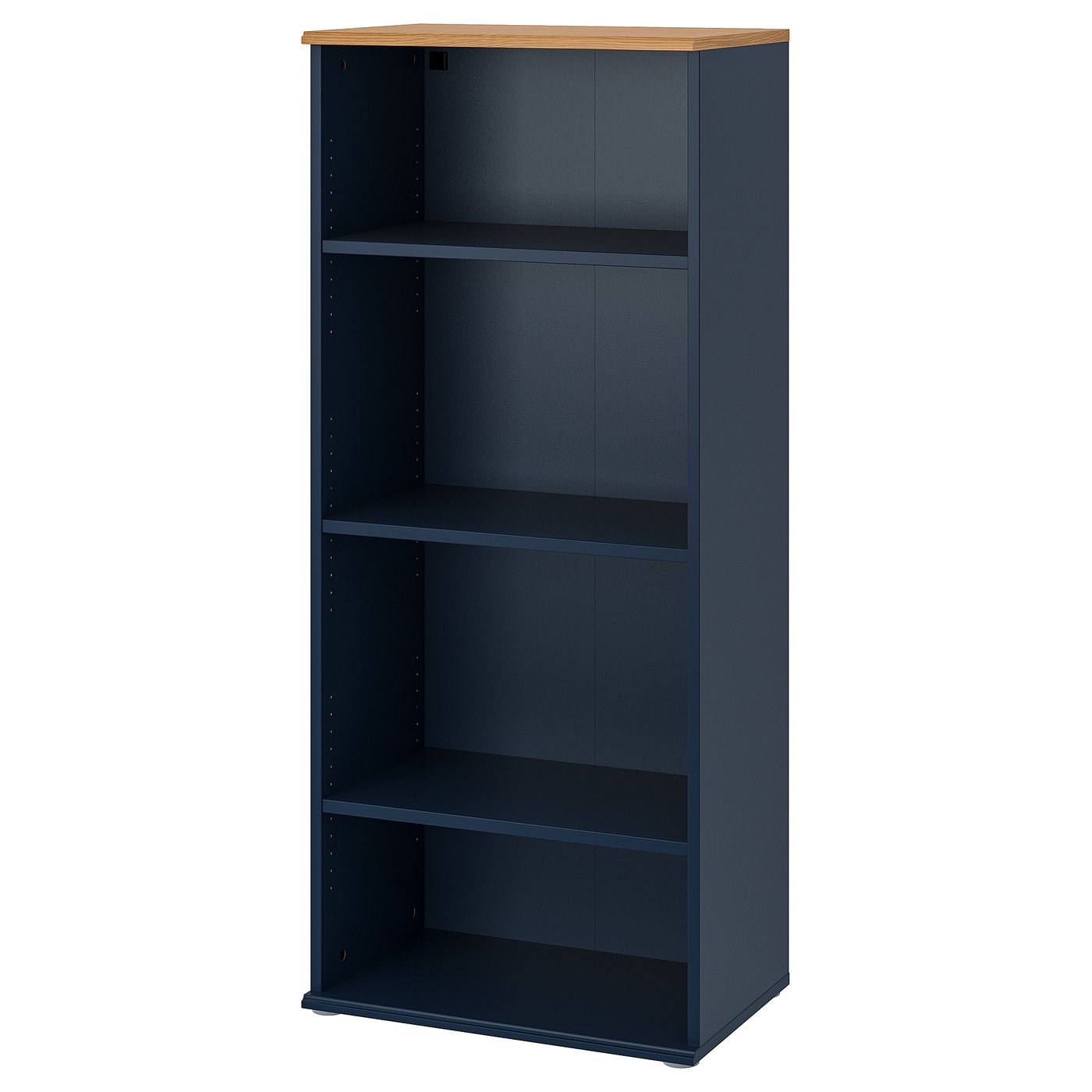 SKRUVBY bookcase, black-blue, 60x140 cm - IKEA