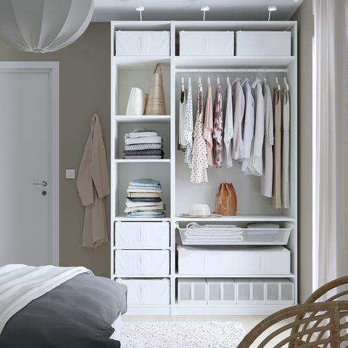 IKEA SKUBB Storage Case Wardrobe Clothes Organiser Under Bed White 44x55x19cm for sale online