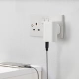 SMÅHAGEL 3-port USB charger, white