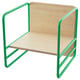Smaskrake Stool SMÅSKRAKE multi-functional child chair/table, green - IKEA