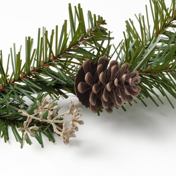 SMYCKA Artificial garland, in/outdoor Pine, 2 m