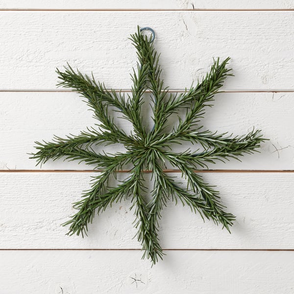 SMYCKA Artificial wreath, in/outdoor star, 37 cm