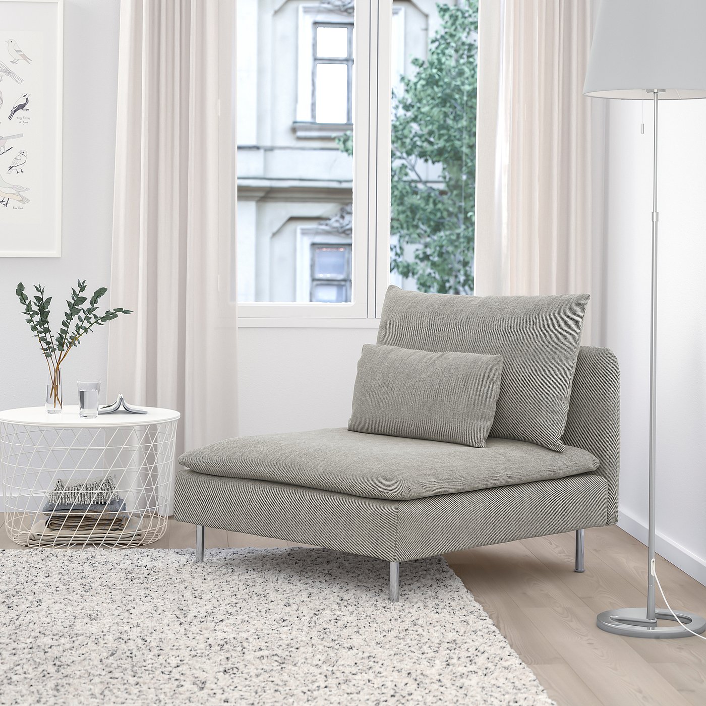 SÖDERHAMN 1-seat section, Viarp beige/brown - IKEA