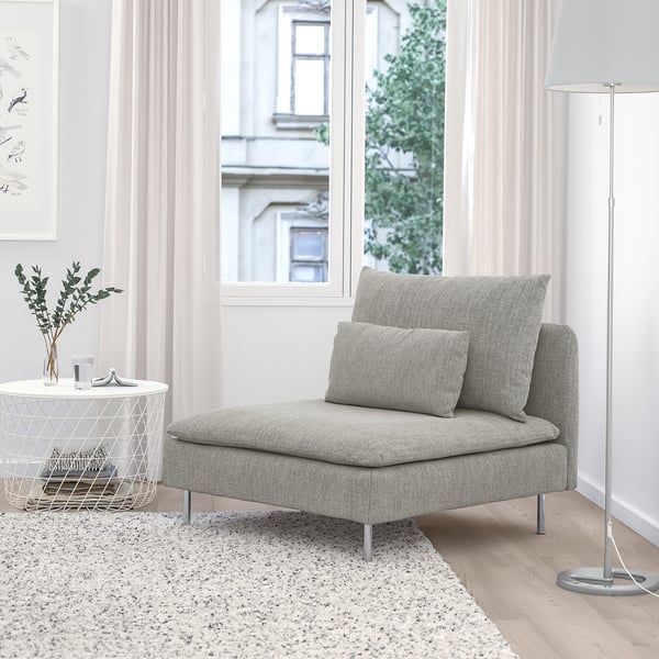 SÖDERHAMN 1-seat section, Viarp beige/brown