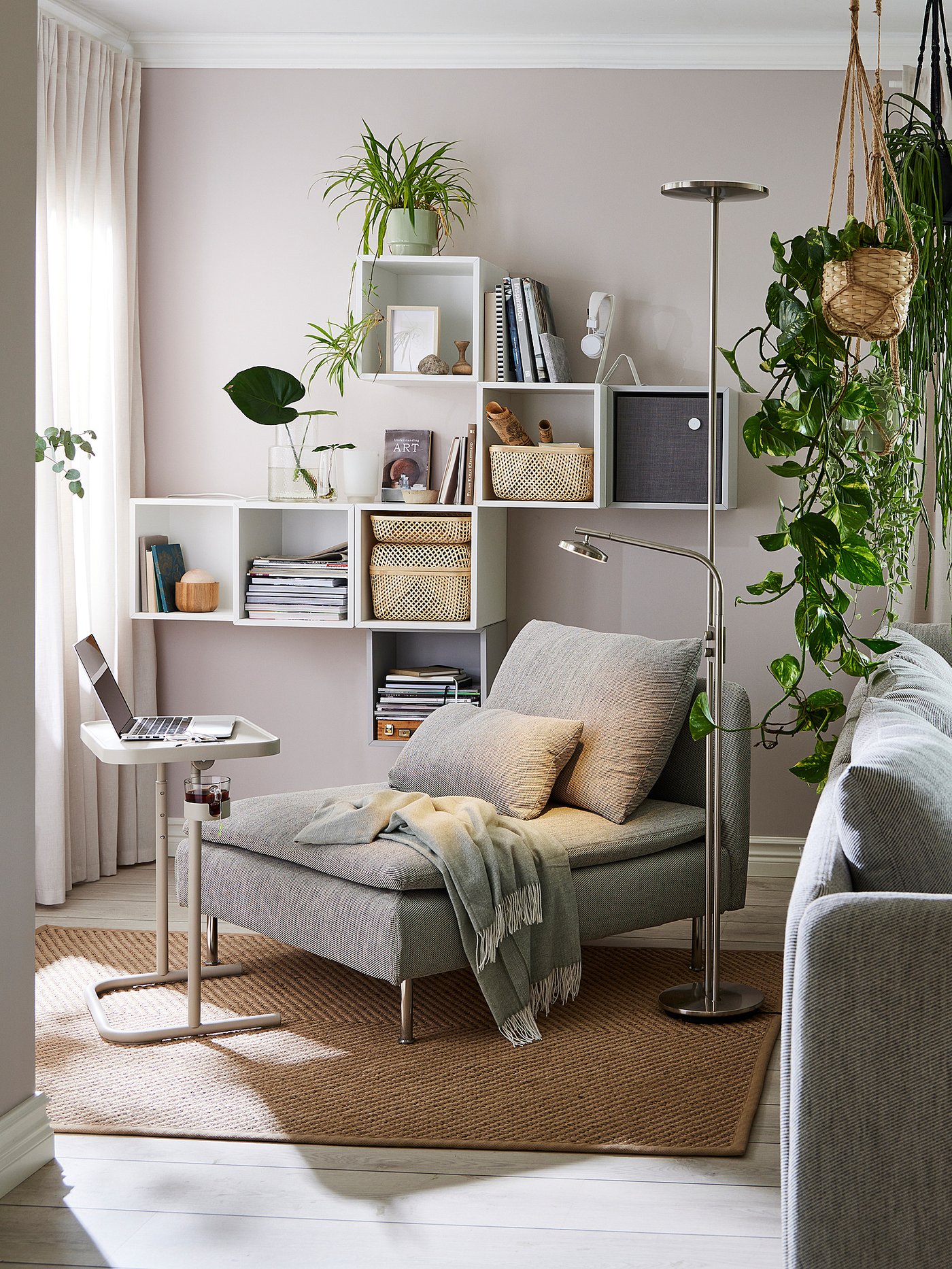 IKEA SÖDERHAMN コーナーソファ Viarp beige/brown SÖDERHAMN ソーデルハムン コーナーソファ、3人掛け, ヴィーアルプ