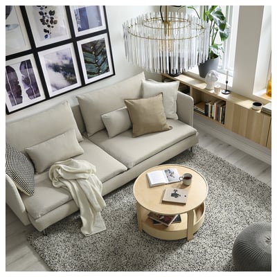 SÖDERHAMN 3-seat sofa-bed, Gunnared beige