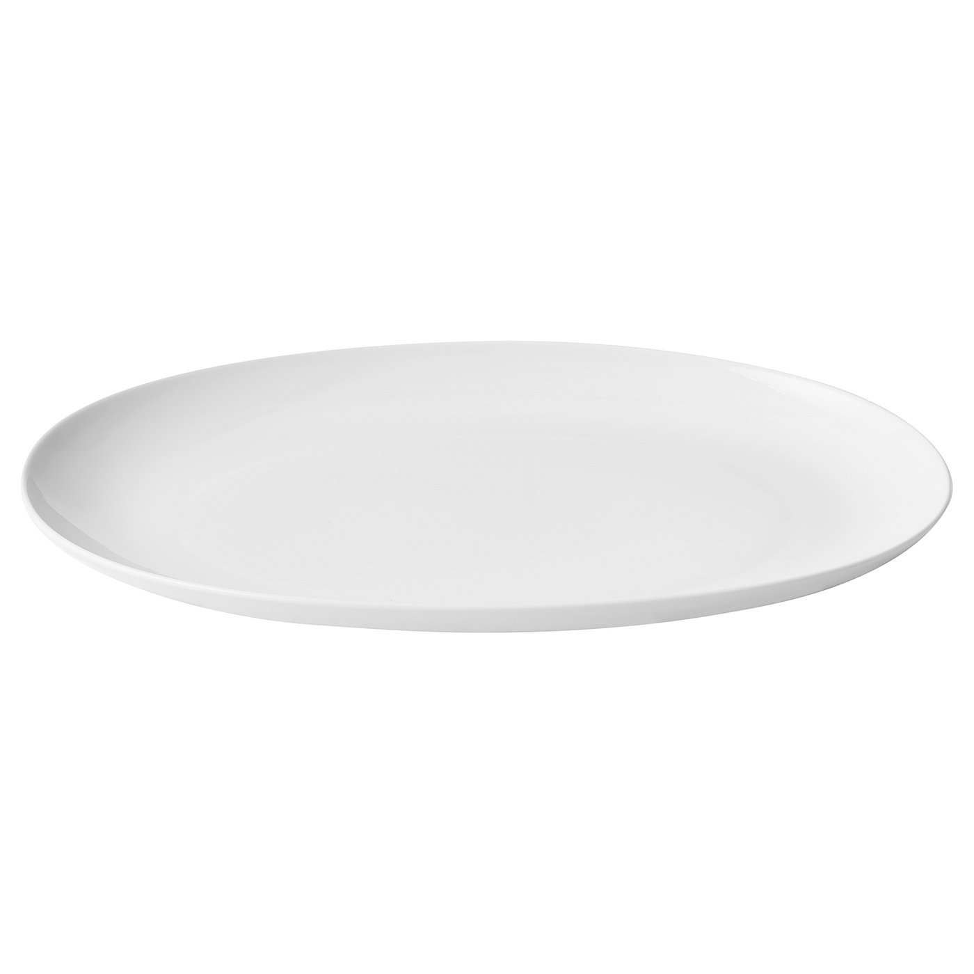 SOLGLIMTAR Serving plate, oval/white IKEA