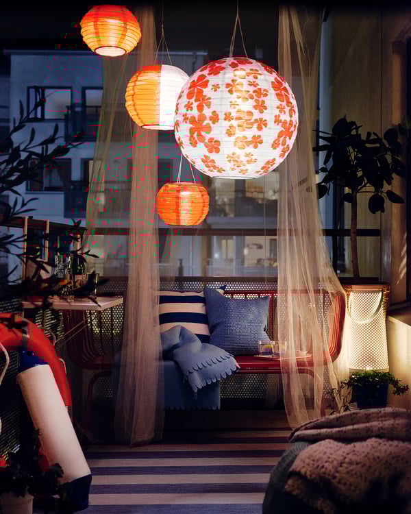 solvinden led solar powered floor lamp cone shaped white 45 cm ikea