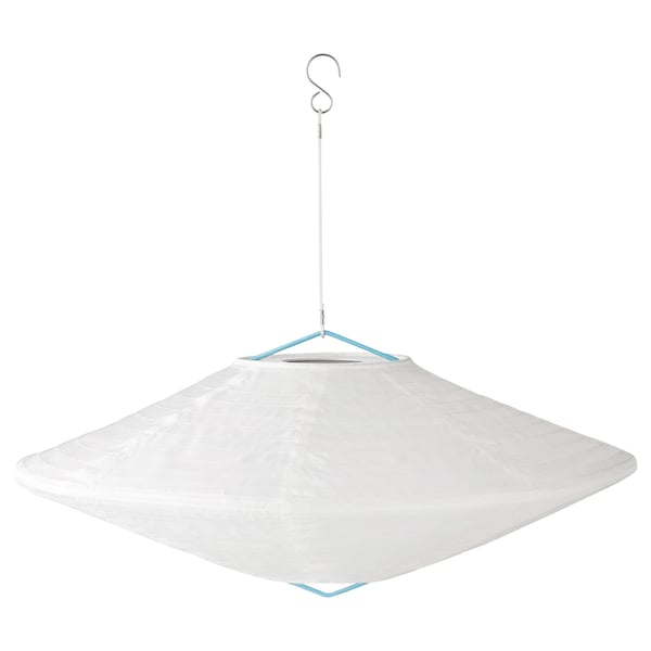 solvinden led solar powered pendant lamp outdoor globe diamond shaped 45 cm ikea