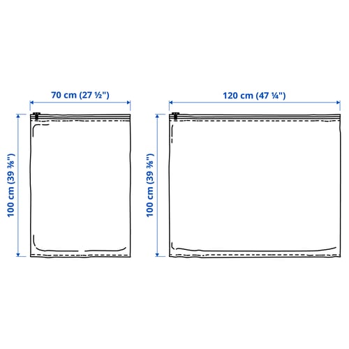 Illustration with measurements for the product: SPANTAD.