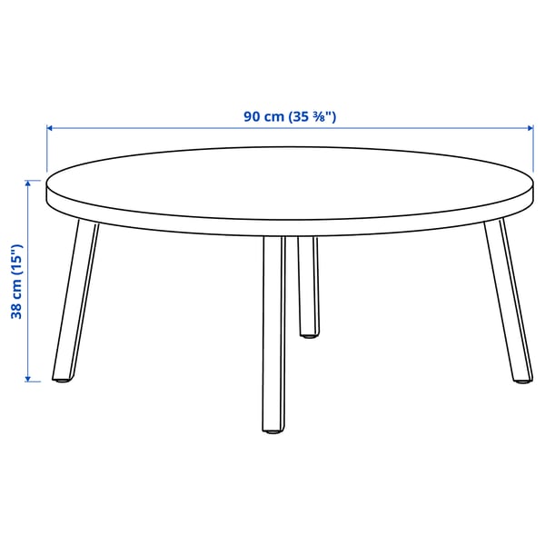 STOCKHOLM 2025 Coffee table, oak veneer dark brown