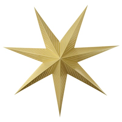 STRÅLA Lamp shade, brass-colour/stripe, 90 cm