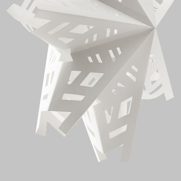 STRÅLA Lamp shade, snowflake, 48 cm