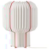 STRÅLA Table lamp, white/red