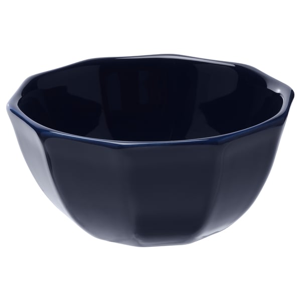 STRIMMIG Bowl, stoneware blue, 15 cm