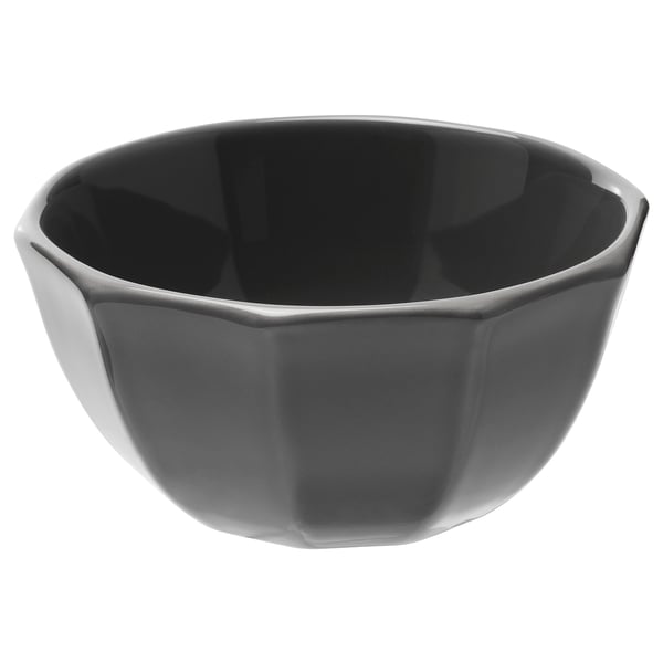 STRIMMIG Bowl, stoneware grey, 15 cm
