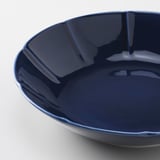 STRIMMIG Deep plate, stoneware blue, 23 cm