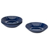 STRIMMIG Deep plate, stoneware blue, 23 cm