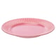 STRIMMIG Plate, stoneware pink, 27 cm