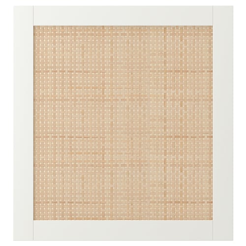 STUDSVIKEN door, beige, woven poplar, rectangular, natural texture.