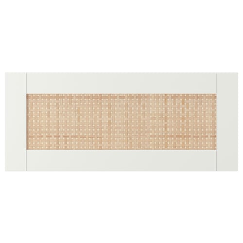STUDSVIKEN drawer front, woven poplar, light beige, rectangular, natural texture.